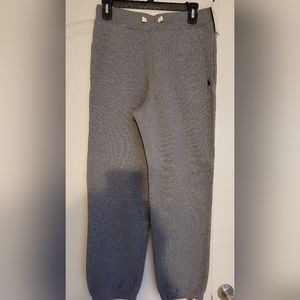 Boys Polo Ralph Lauren Fleece Jogger Pants Gray Size Large 14-16